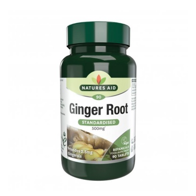 Natures Aid Ginger 500mg 90 tabs